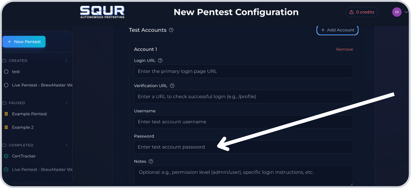 Step 12: Enter password