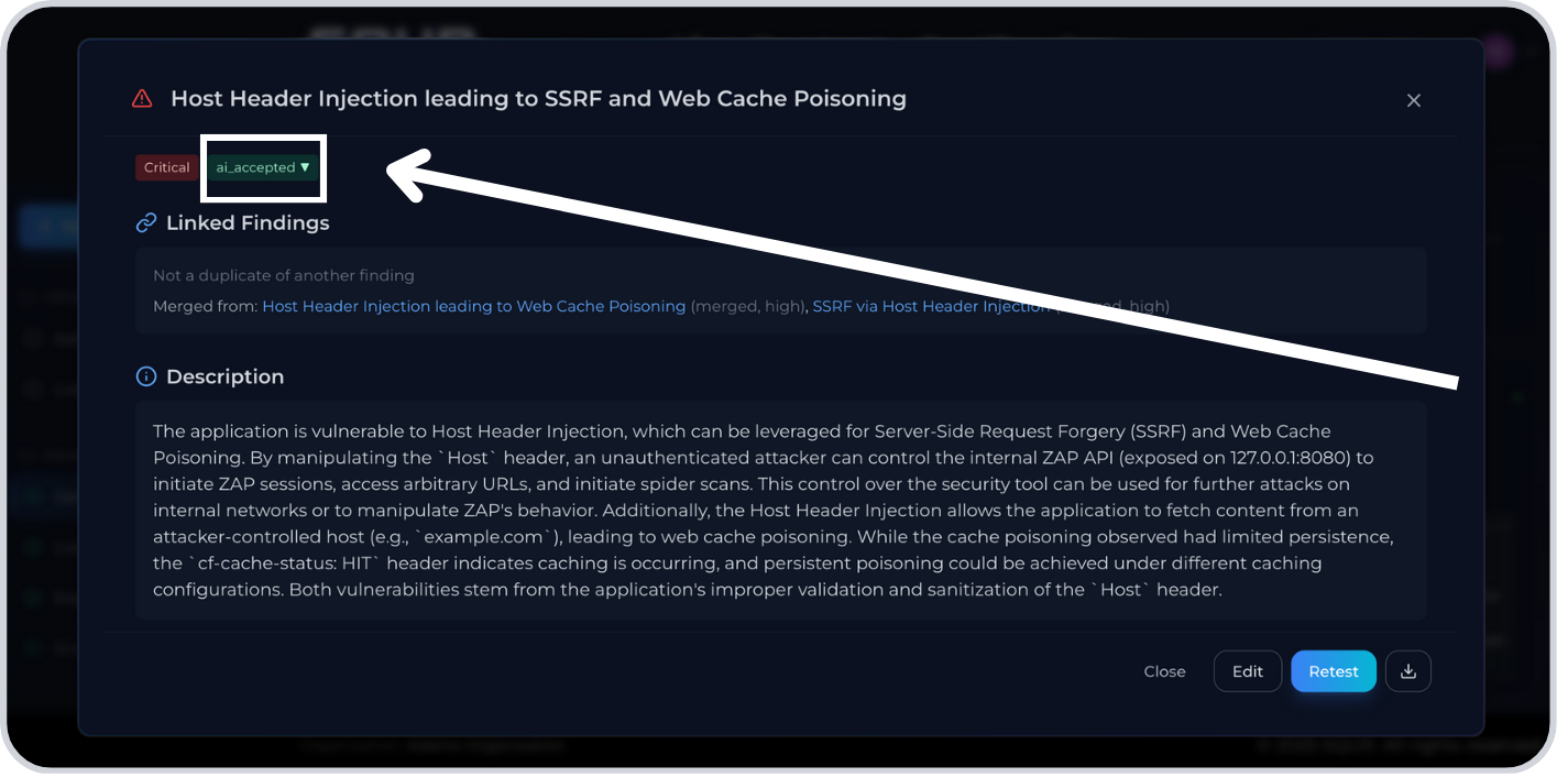 Step 1: Choose status